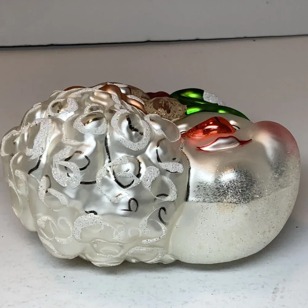Glass Christmas Ornament Poland Santa Claus Snowman Holiday 5” Decoration